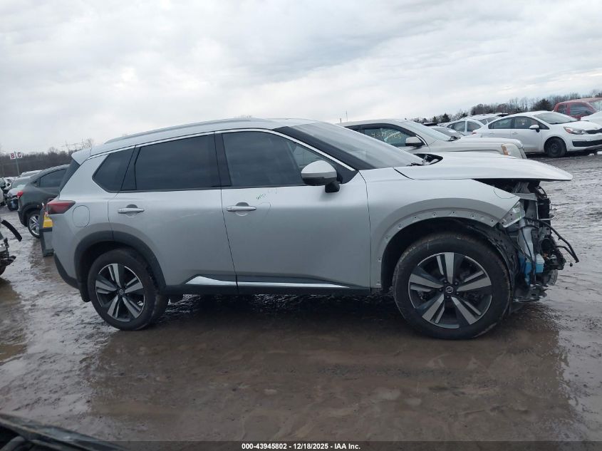 2021 Nissan Rogue Sl Intelligent Awd VIN: JN8AT3CB9MW223154 Lot: 43945802