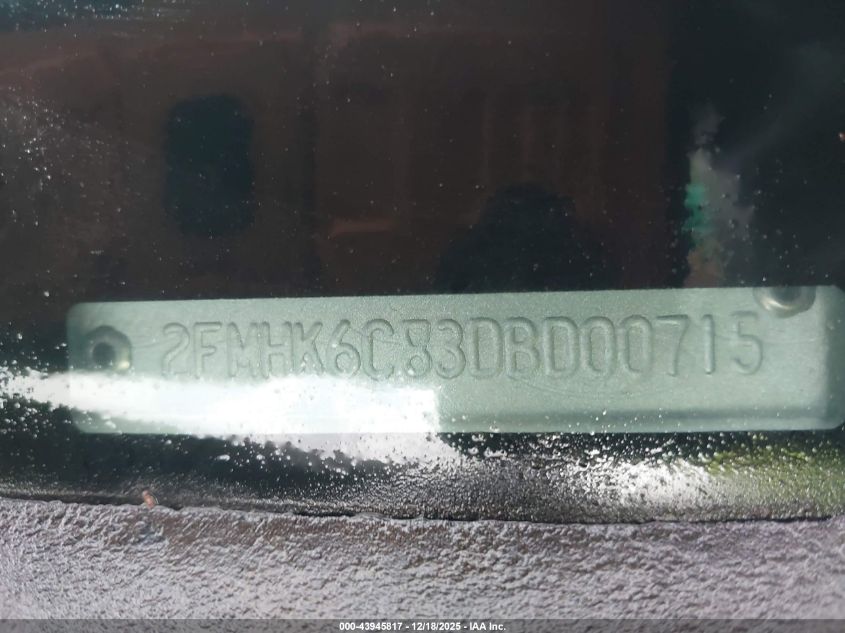 2013 Ford Flex Sel VIN: 2FMHK6C83DBD00715 Lot: 43945817