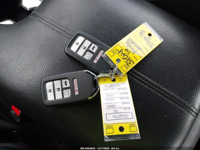 2016 Honda Accord Ex-L V-6 VIN: 1HGCT2B81GA002994 Lot: 43945832