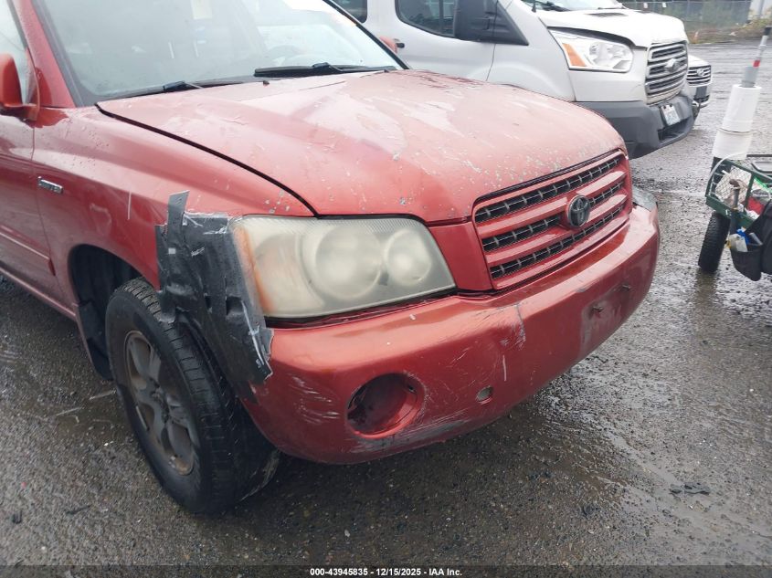 2001 Toyota Highlander V6 VIN: JTEHF21A110007539 Lot: 43945835