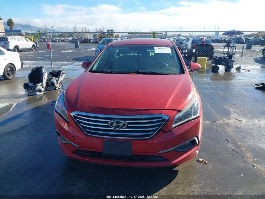 2017 Hyundai Sonata Se VIN: 5NPE24AF2HH535307 Lot: 43945838
