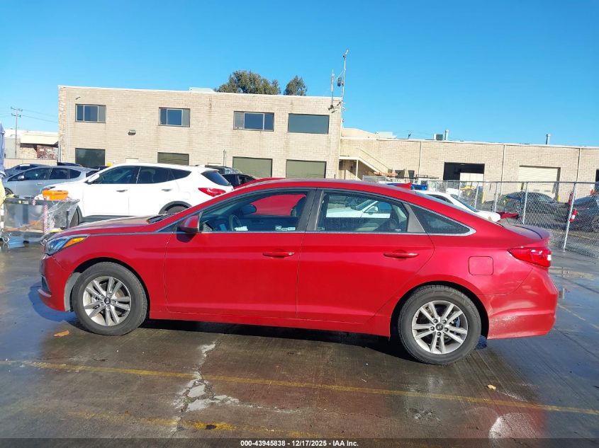 2017 Hyundai Sonata Se VIN: 5NPE24AF2HH535307 Lot: 43945838