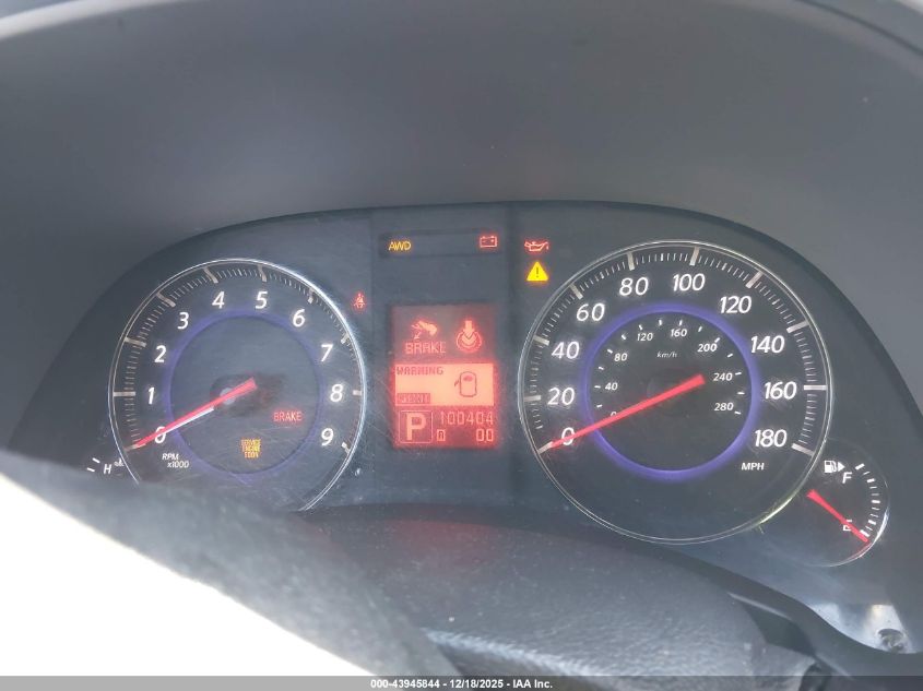 2011 Infiniti Fx35 VIN: JN8AS1MW9BM142186 Lot: 43945844