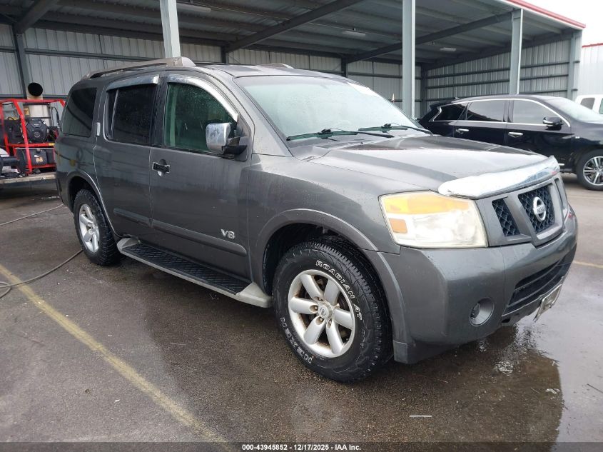 2008 Nissan Armada Se VIN: 5N1AA08D88N626916 Lot: 43945852