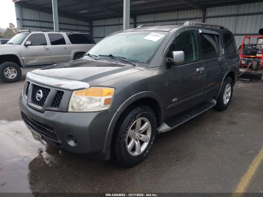 2008 Nissan Armada Se VIN: 5N1AA08D88N626916 Lot: 43945852