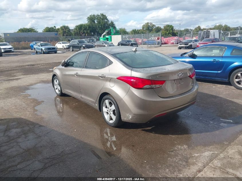 2013 Hyundai Elantra Gls VIN: 5NPDH4AE4DH394669 Lot: 43945917