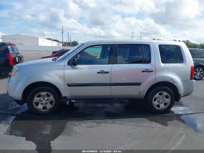 2014 Honda Pilot Lx VIN: 5FNYF3H20EB006804 Lot: 43945938