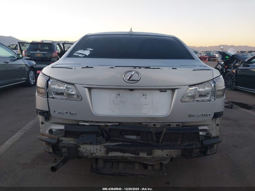2007 Lexus Is 250 VIN: JTHBK262375034971 Lot: 43945940