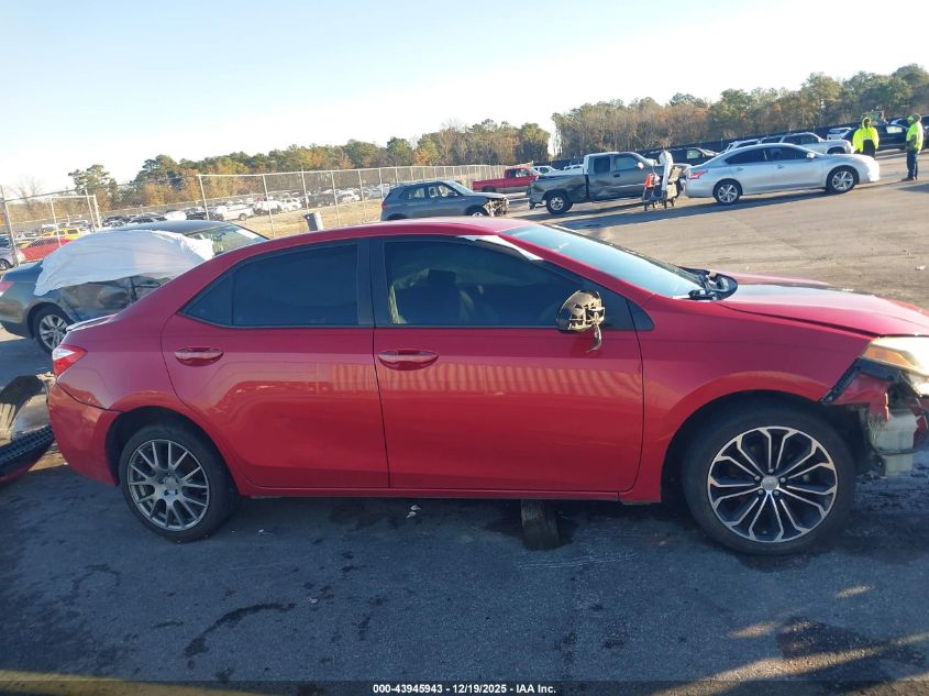 2015 Toyota Corolla S Plus VIN: 2T1BURHE2FC305595 Lot: 43945943