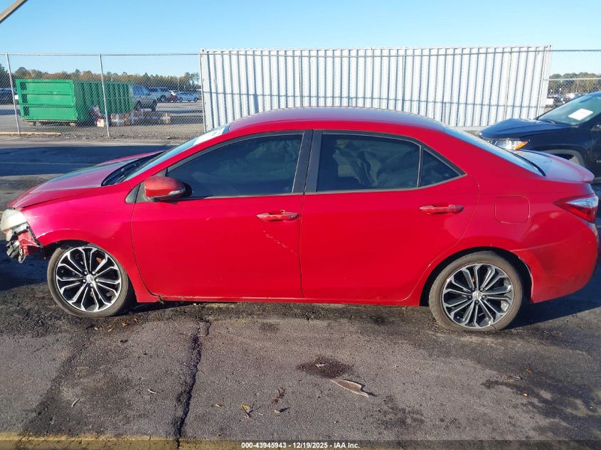 2015 Toyota Corolla S Plus VIN: 2T1BURHE2FC305595 Lot: 43945943