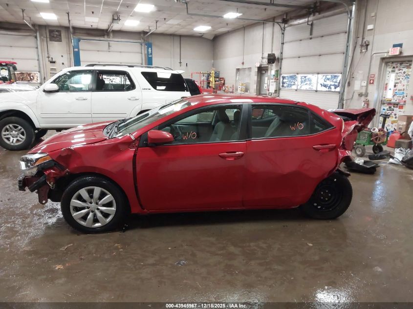 2016 Toyota Corolla Le VIN: 2T1BURHE7GC622886 Lot: 43945967