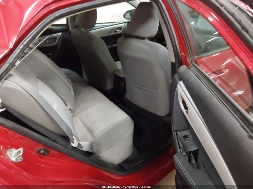 2016 Toyota Corolla Le VIN: 2T1BURHE7GC622886 Lot: 43945967