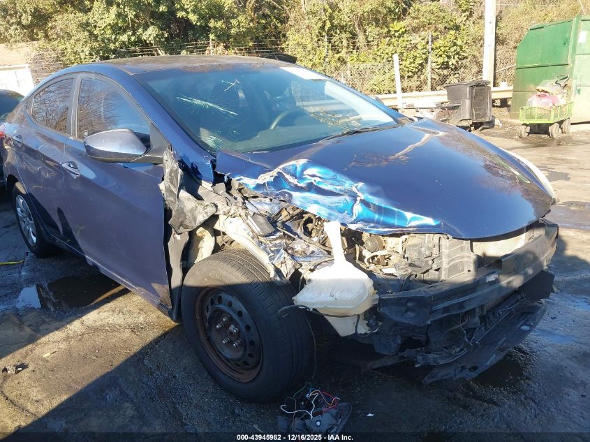 2016 Hyundai Elantra Se VIN: 5NPDH4AE0GH676862 Lot: 43945982