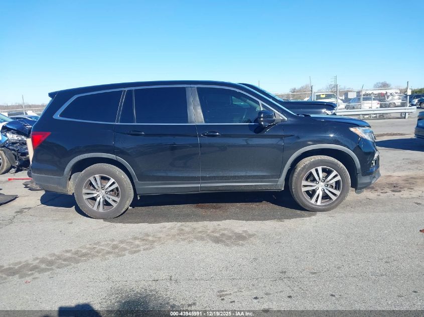 2017 Honda Pilot Ex-L VIN: 5FNYF6H56HB045574 Lot: 43945991