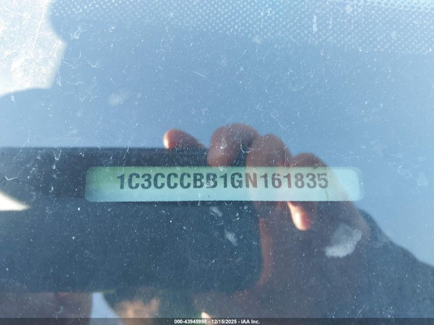 2016 Chrysler 200 S VIN: 1C3CCCBB1GN161835 Lot: 43945998