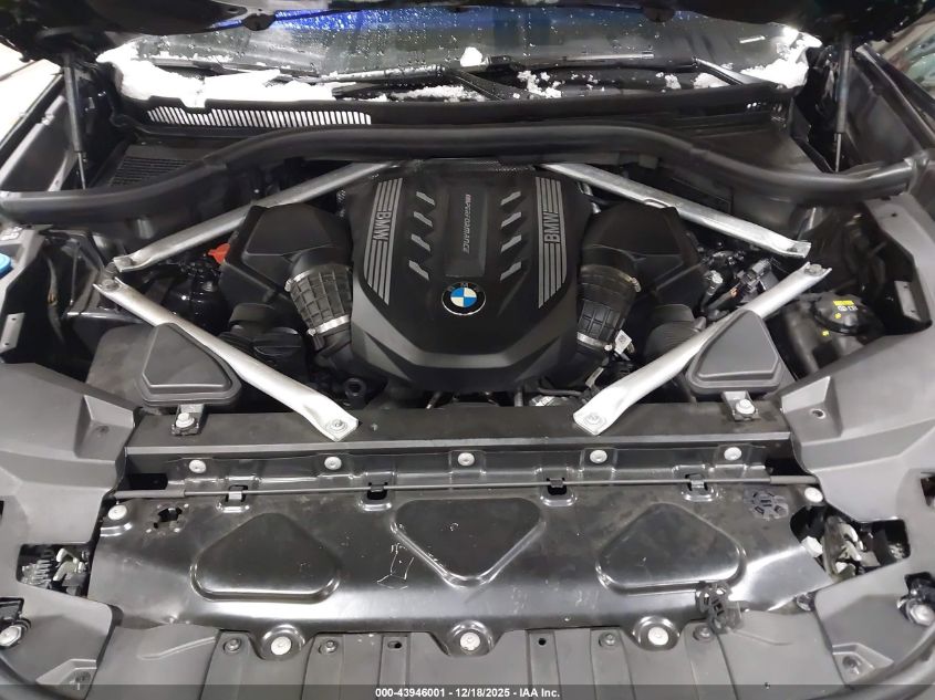 2022 BMW X6 M50I VIN: 5UXCY8C08N9L68931 Lot: 43946001