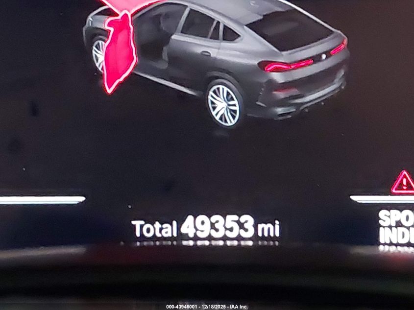 2022 BMW X6 M50I VIN: 5UXCY8C08N9L68931 Lot: 43946001