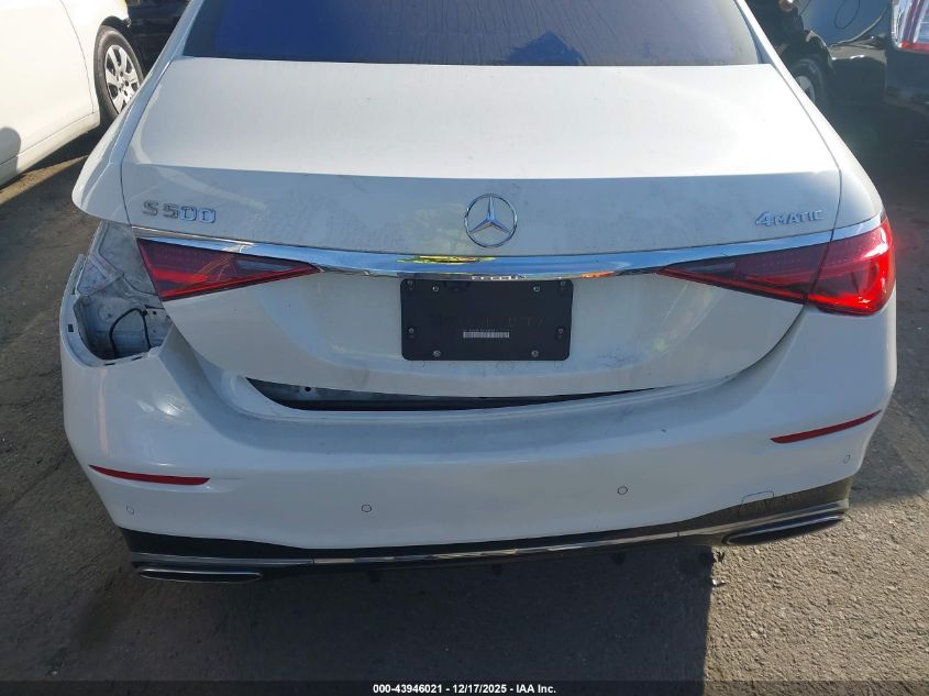 2022 Mercedes-Benz S 500 4Matic VIN: W1K6G6DB1NA066505 Lot: 43946021