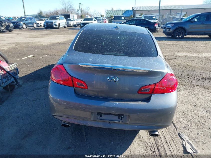 2010 Infiniti G37X VIN: JN1CV6AR8AM450524 Lot: 43946042