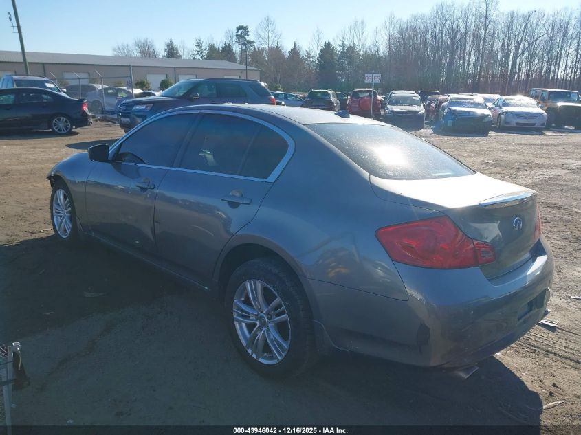 2010 Infiniti G37X VIN: JN1CV6AR8AM450524 Lot: 43946042