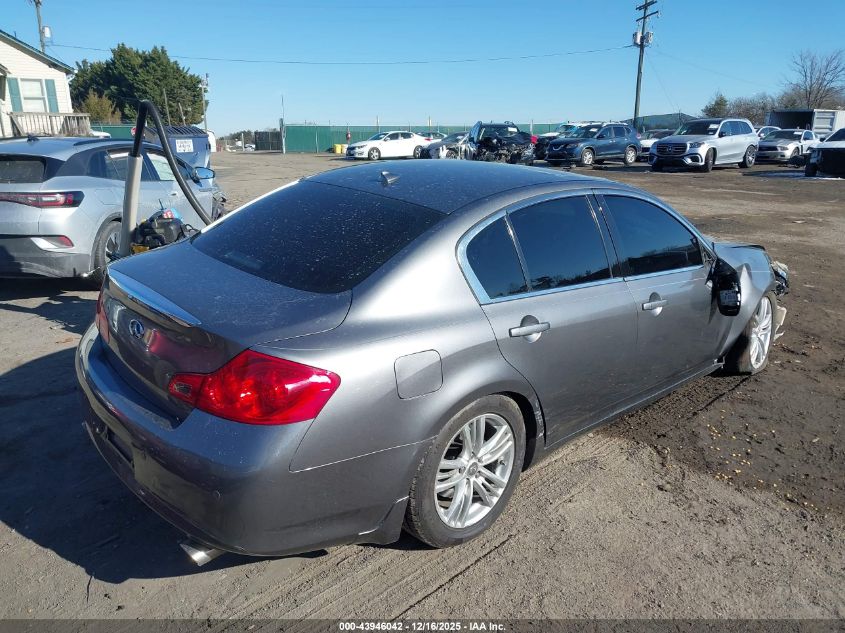 2010 Infiniti G37X VIN: JN1CV6AR8AM450524 Lot: 43946042
