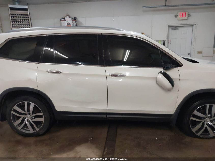 2017 Honda Pilot Elite VIN: 5FNYF6H07HB091757 Lot: 43946053