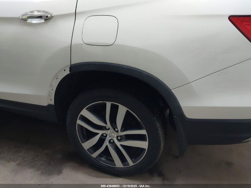 2017 Honda Pilot Elite VIN: 5FNYF6H07HB091757 Lot: 43946053