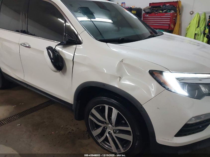 2017 Honda Pilot Elite VIN: 5FNYF6H07HB091757 Lot: 43946053