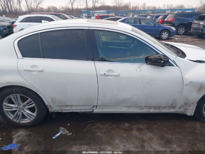 2010 Infiniti G37X VIN: JN1CV6AR1AM253761 Lot: 43946059