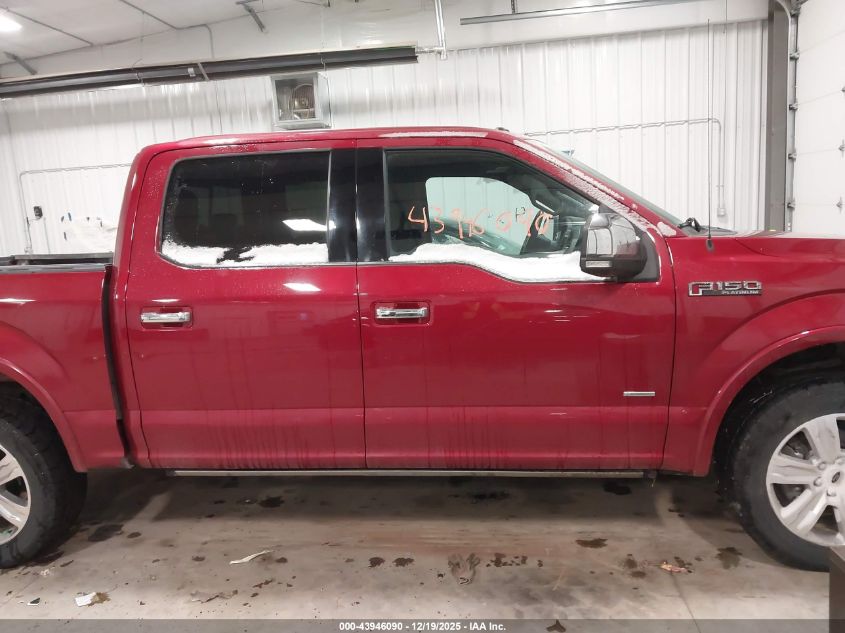 2015 Ford F-150 Platinum VIN: 1FTEW1EG0FFA71947 Lot: 43946090