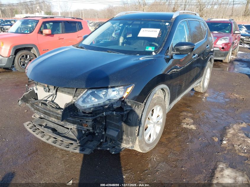2016 Nissan Rogue Sv VIN: JN8AT2MV4GW151786 Lot: 43946098