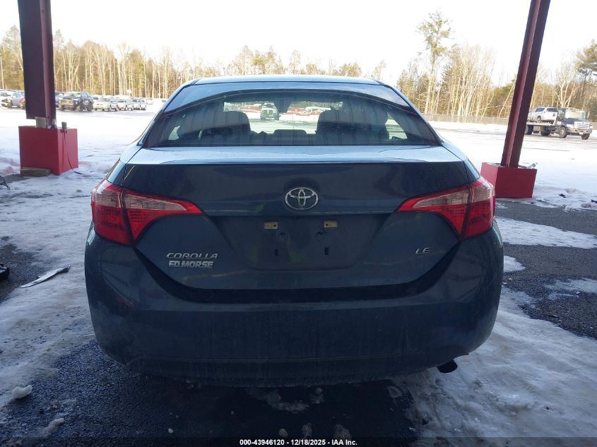 2018 Toyota Corolla Le VIN: 5YFBURHE5JP852899 Lot: 43946120