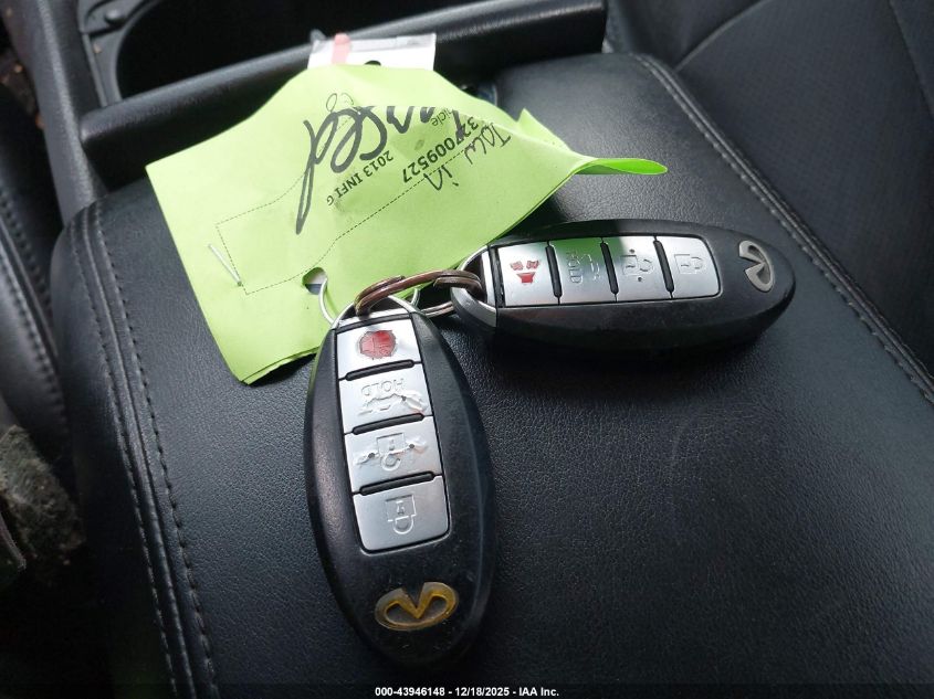 2013 Infiniti G37X VIN: JN1CV6AR5DM764667 Lot: 43946148