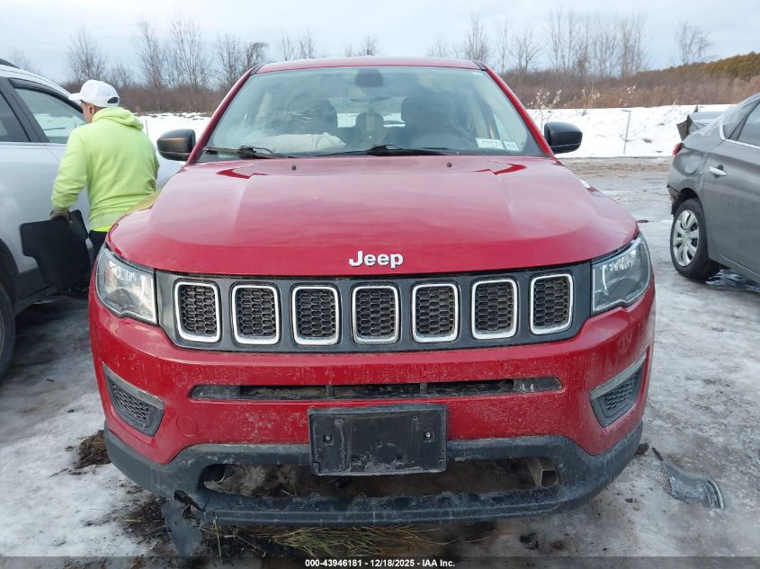 2019 Jeep Compass Sport Fwd VIN: 3C4NJCABXKT665076 Lot: 43946181