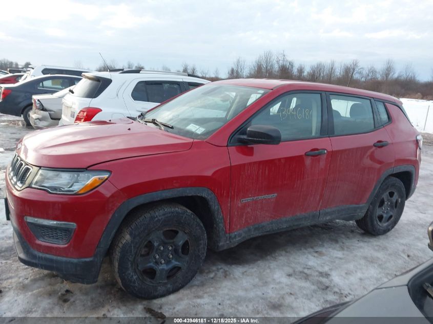 2019 Jeep Compass Sport Fwd VIN: 3C4NJCABXKT665076 Lot: 43946181