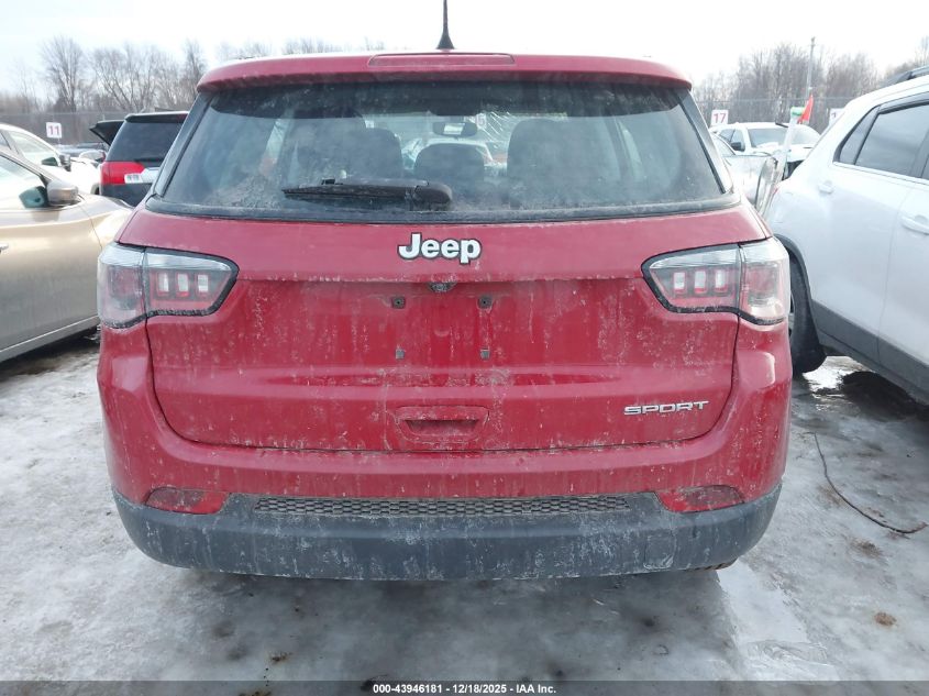 2019 Jeep Compass Sport Fwd VIN: 3C4NJCABXKT665076 Lot: 43946181