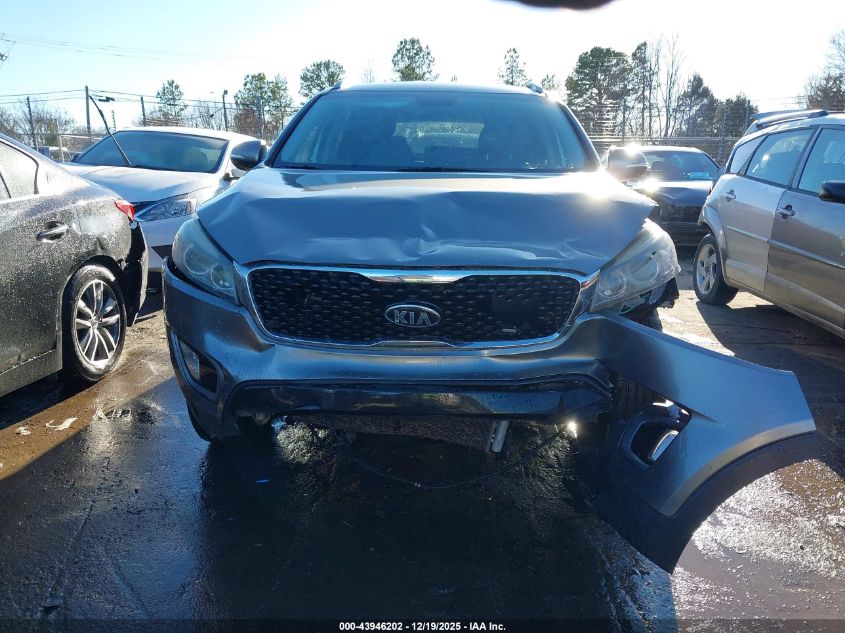 2016 Kia Sorento 3.3L Ex VIN: 5XYPH4A53GG096381 Lot: 43946202