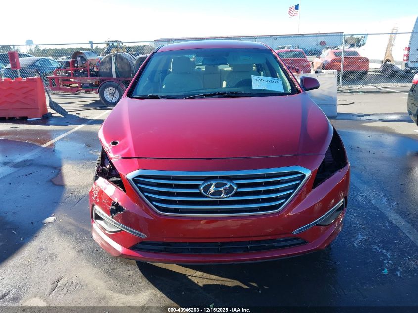 2015 Hyundai Sonata Se VIN: 5NPE24AF8FH163422 Lot: 43946203