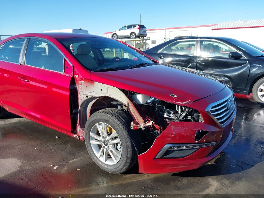 2015 Hyundai Sonata Se VIN: 5NPE24AF8FH163422 Lot: 43946203