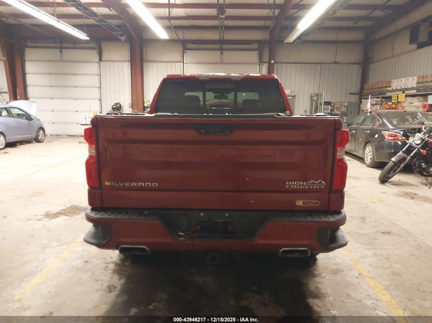 2019 Chevrolet Silverado 1500 High Country VIN: 1GCUYHEL8KZ162842 Lot: 43946217