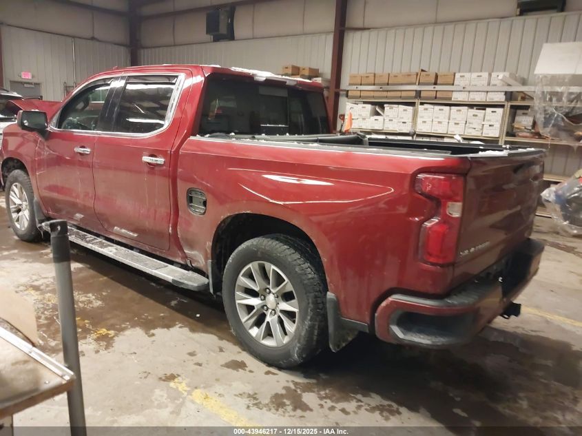 2019 Chevrolet Silverado 1500 High Country VIN: 1GCUYHEL8KZ162842 Lot: 43946217