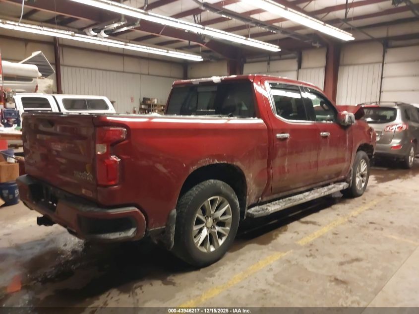 2019 Chevrolet Silverado 1500 High Country VIN: 1GCUYHEL8KZ162842 Lot: 43946217