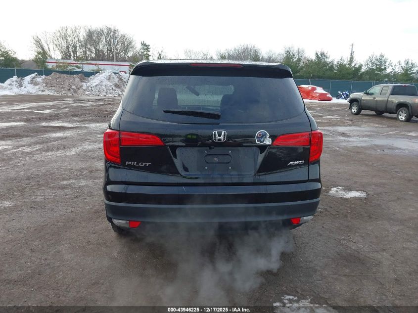 2017 Honda Pilot Ex-L VIN: 5FNYF6H52HB045443 Lot: 43946225