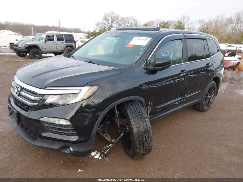 2017 Honda Pilot Ex-L VIN: 5FNYF6H52HB045443 Lot: 43946225