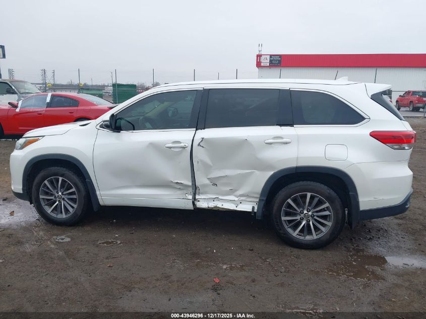2017 Toyota Highlander Xle VIN: 5TDKZRFH3HS190840 Lot: 43946296