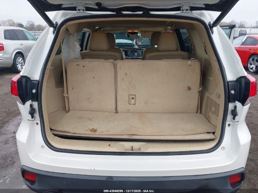 2017 Toyota Highlander Xle VIN: 5TDKZRFH3HS190840 Lot: 43946296