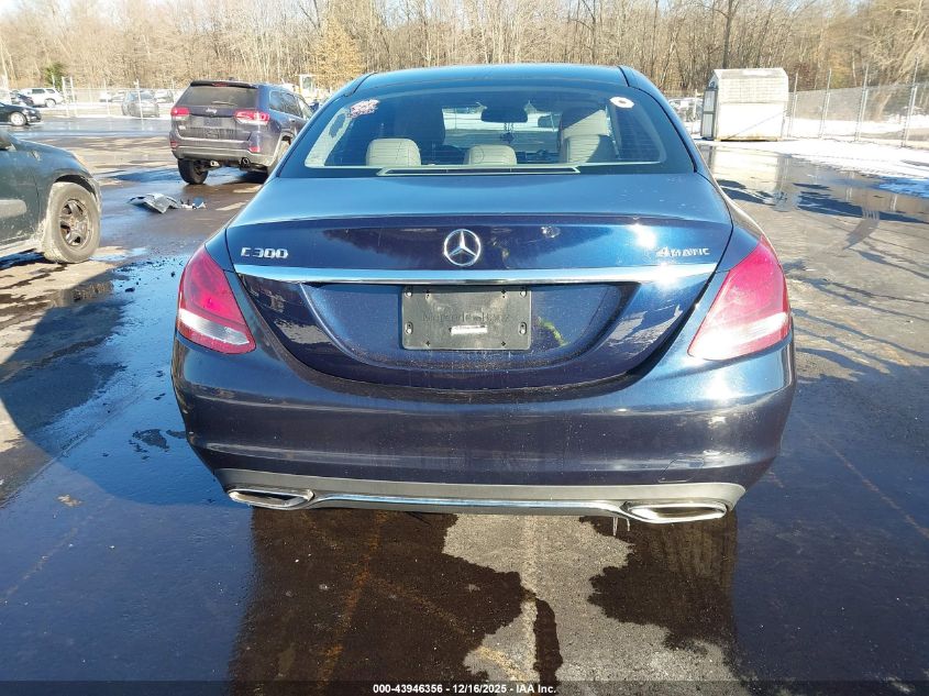 2016 Mercedes-Benz C 300 4Matic VIN: WDDWF4KB3GR142465 Lot: 43946356