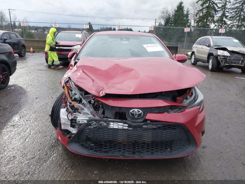 2020 Toyota Corolla Le VIN: 5YFEPRAE6LP034244 Lot: 43946358