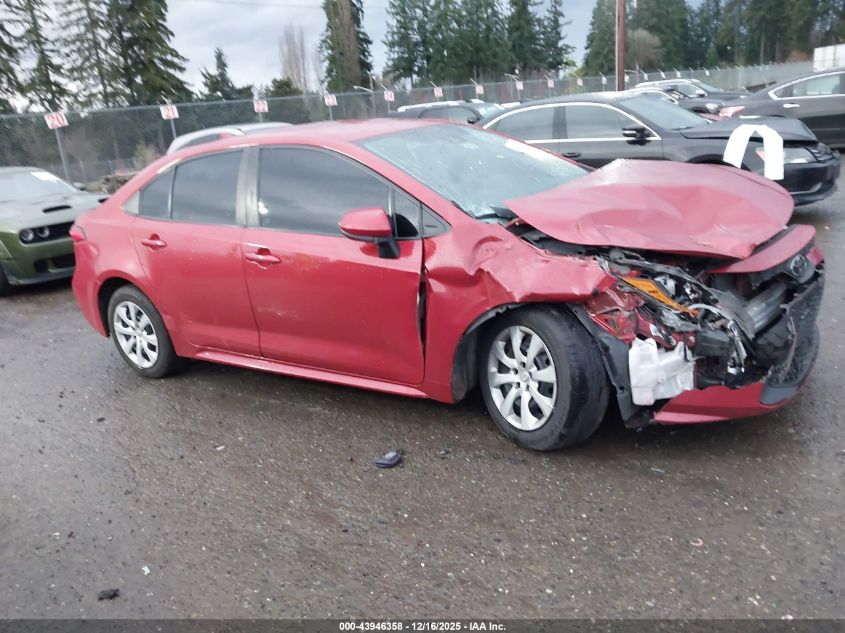 2020 Toyota Corolla Le VIN: 5YFEPRAE6LP034244 Lot: 43946358