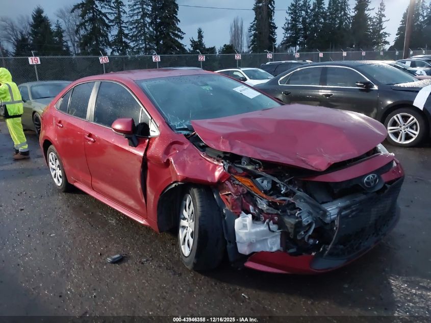 2020 Toyota Corolla Le VIN: 5YFEPRAE6LP034244 Lot: 43946358